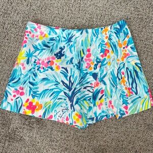 Lilly Pulitzer Skort Serene Blue Tippy Top Size 8